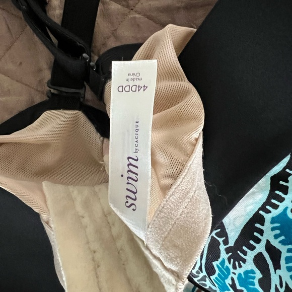 Cacique Swim tankini and matching skirt. 46DDD top and bottoms 20 - Picture 3 of 3
